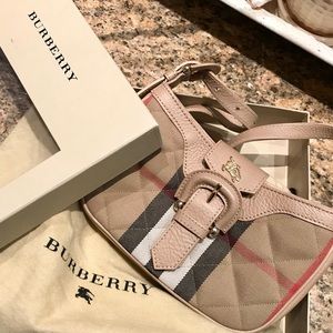 Burberry Quilted House Check Sophie Pochette Purse